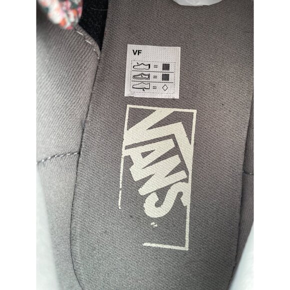 Vans Floral Lace Up Canvas Sneakers Women 8.5 US Round Toe Streetwear Pink Multi - Picture 4 of 10